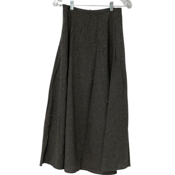 Massimo Dutti Womens Midi Skirt EU 34 US 2 Gray Wool blend 5288/288 NWT - Picture 2 of 8